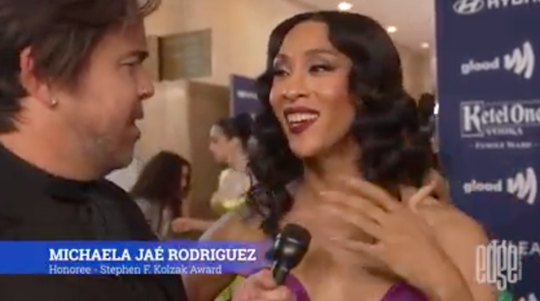 MJ Rodriguez @ The GLAAD Awards 2022