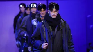 Giorgio Armani Shines at Milan Fashion Week with Shimmering Menswear Collection