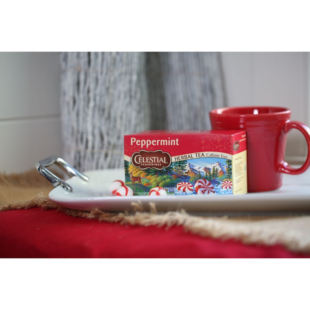 Peppermint and Jammin&#039; Lemon Zinger Celestial Seasonings Tea