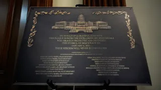 This Jan. 6 Plaque Was Made to Honor Law Enforcement. It's Nowhere to Be Found at the Capitol